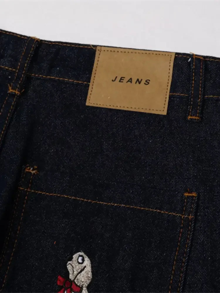 Men's Animal Wide Leg Jeans