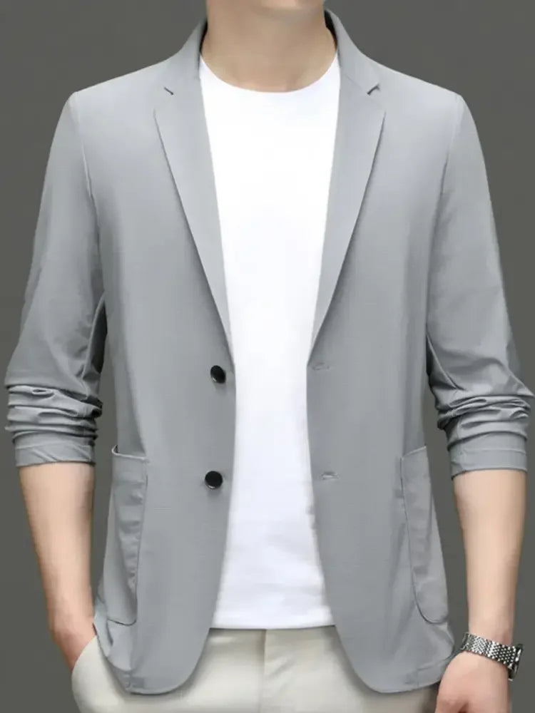Men's Button Up Long Sleeve Blazer