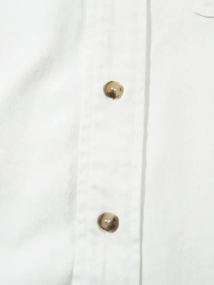 Men's Button Up Long Sleeve Denim Shirt