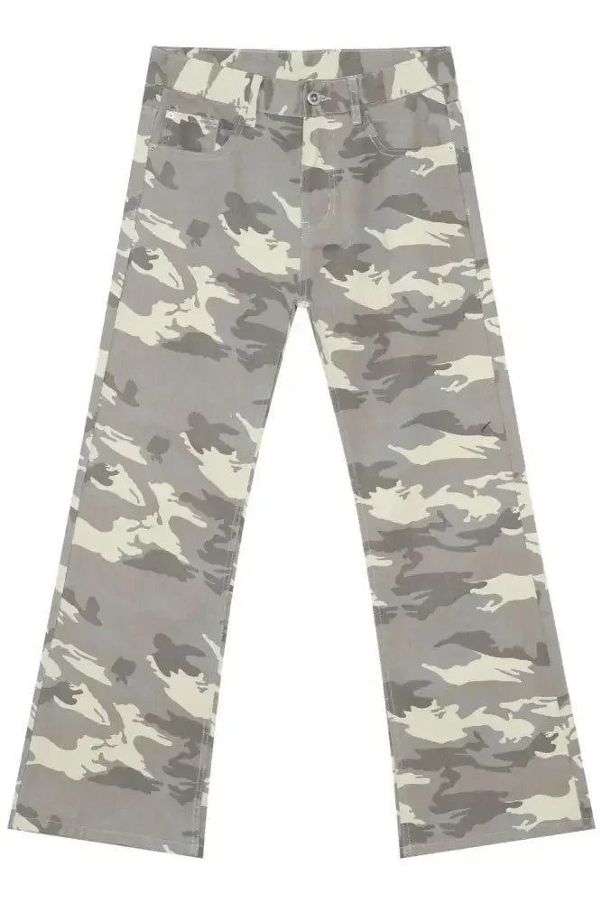 Men's Camouflage Jeans with Pockets