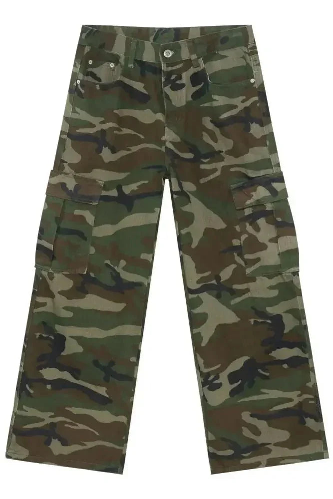 Men's Camouflage Jeans with Pockets - Update AvenueTrendsi100400307504249100400307504249Men's Camouflage Jeans with PocketsGray