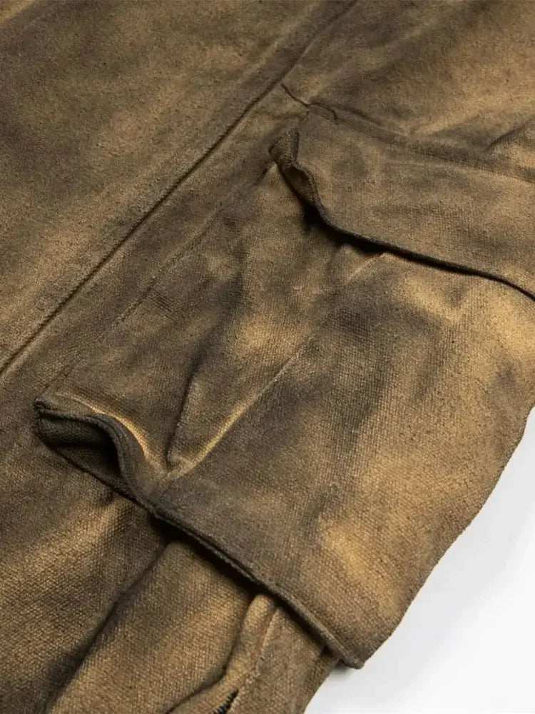 Men's Cargo Wide Leg Denim Jeans