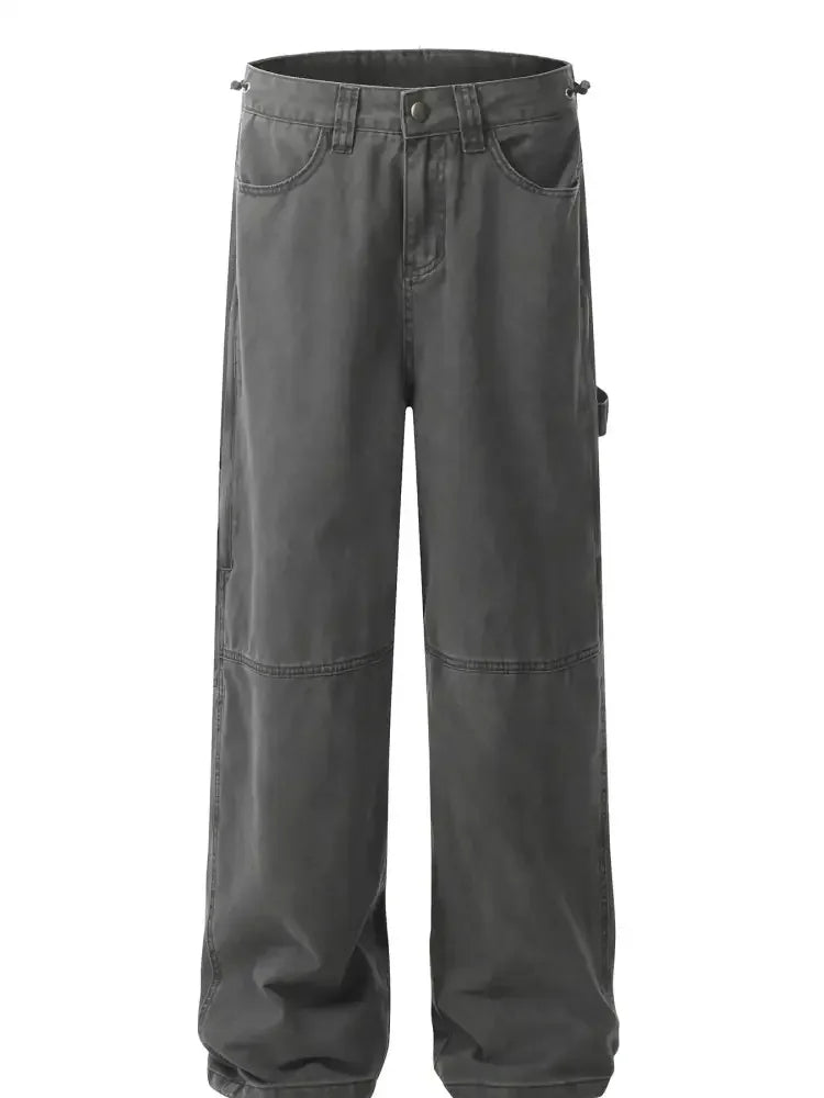 Men's Cargo Wide-Leg Jeans