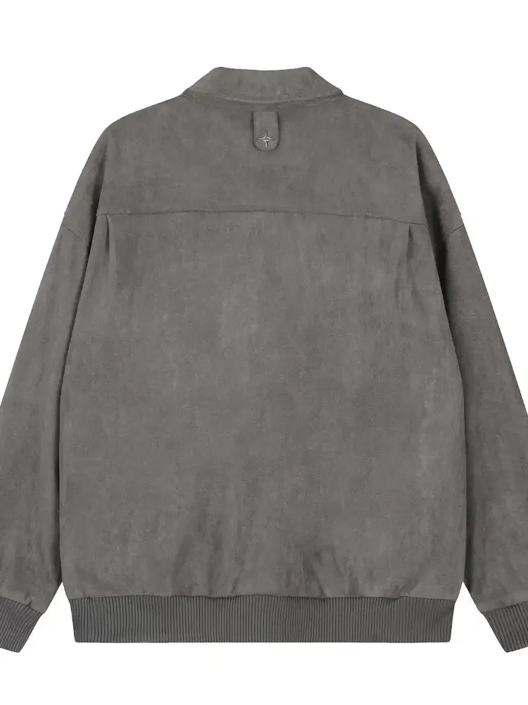 Men's Collared Neck Long Sleeve Jacket