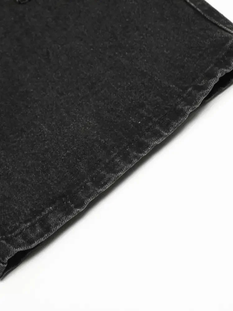 Men's Distressed Cargo Wide Leg Jeans