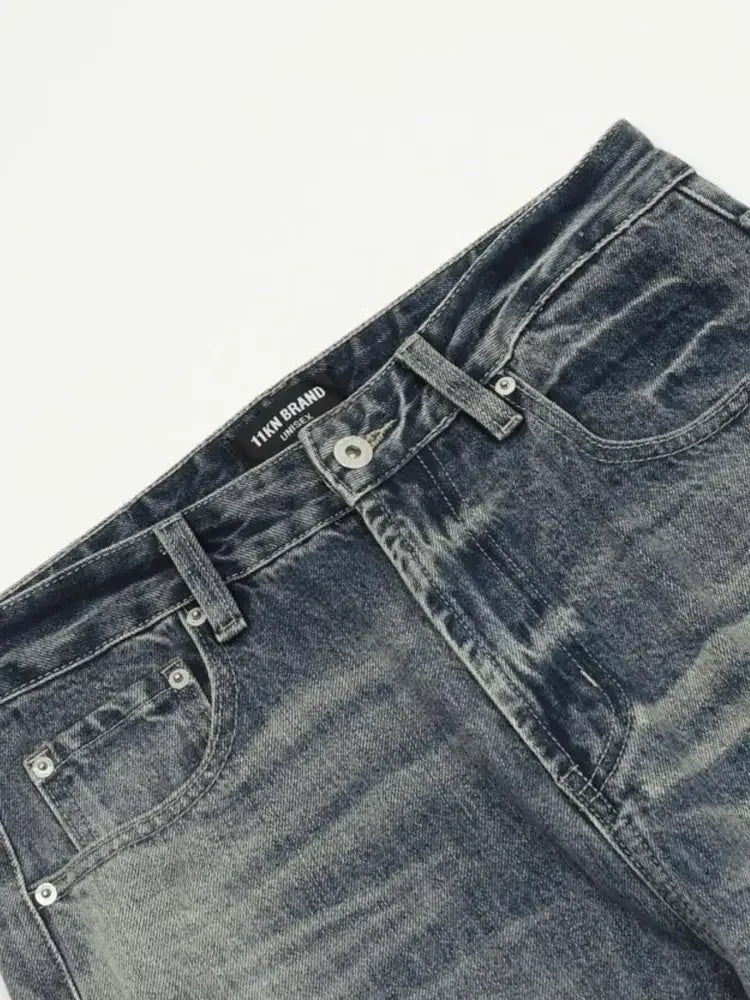 Men's Distressed Flare Jeans