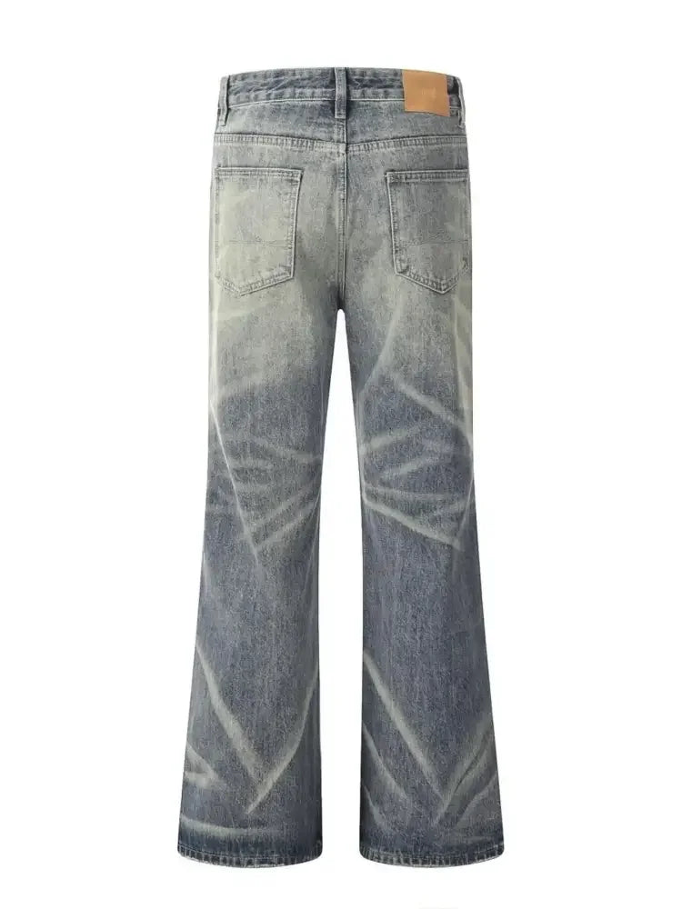 Men's Distressed Flare Jeans