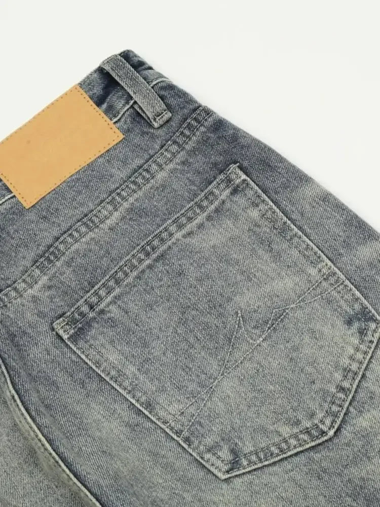 Men's Distressed Flare Jeans