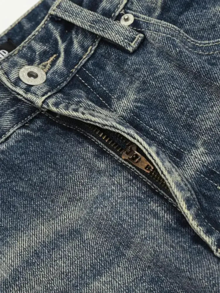 Men's Distressed Flare Jeans