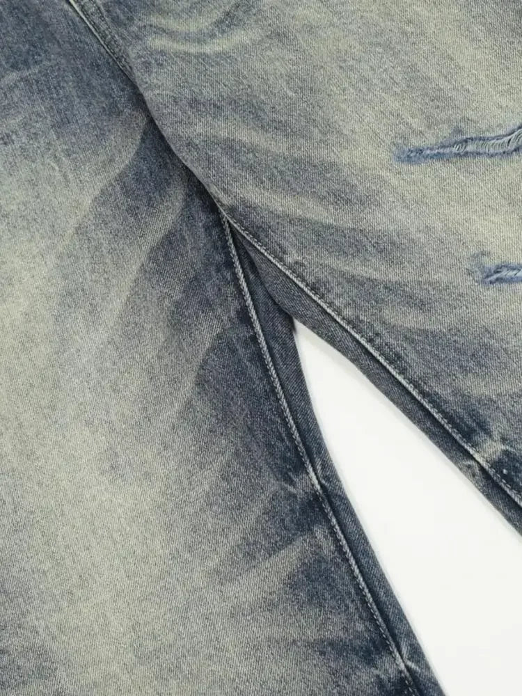 Men's Distressed Flare Jeans
