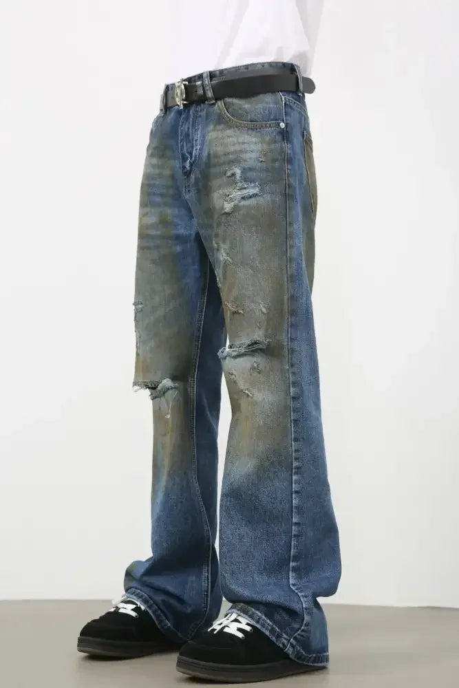 Men's Distressed Jeans
