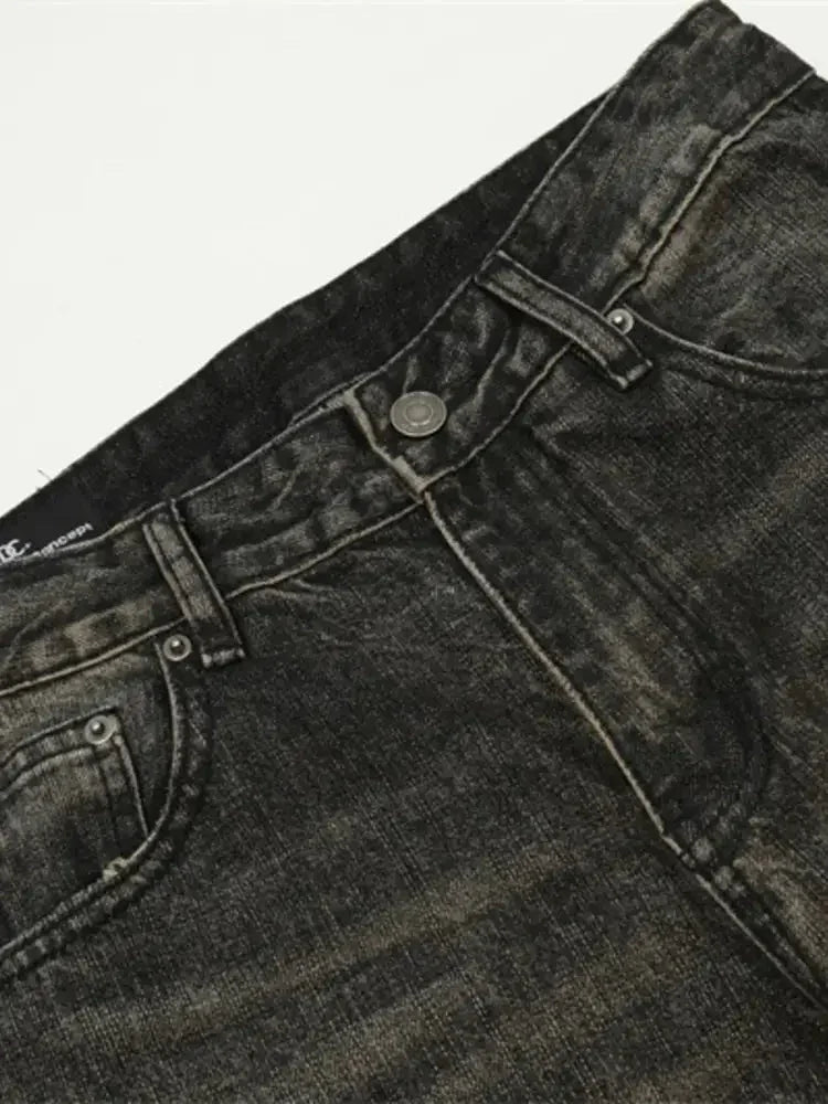 Men's Distressed Loose Fit Jeans - Update AvenueTrendsi100400935225748100400935225748Men's Distressed Loose Fit JeansNostalgic Washed Black