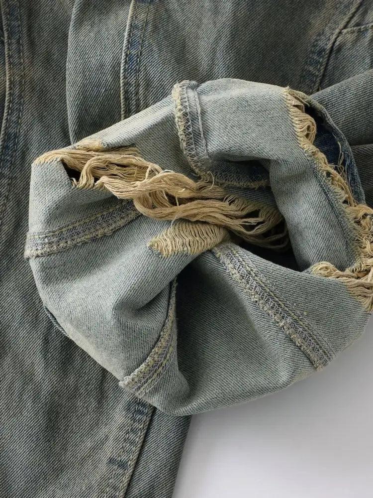 Men's Distressed Wide Leg Jeans - Update AvenueTrendsi100400170863974100400170863974Men's Distressed Wide Leg JeansVintage Blue