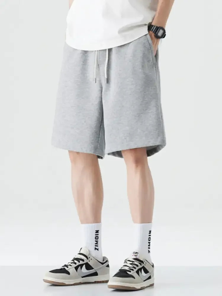 Men's Drawstring Wide Leg Shorts
