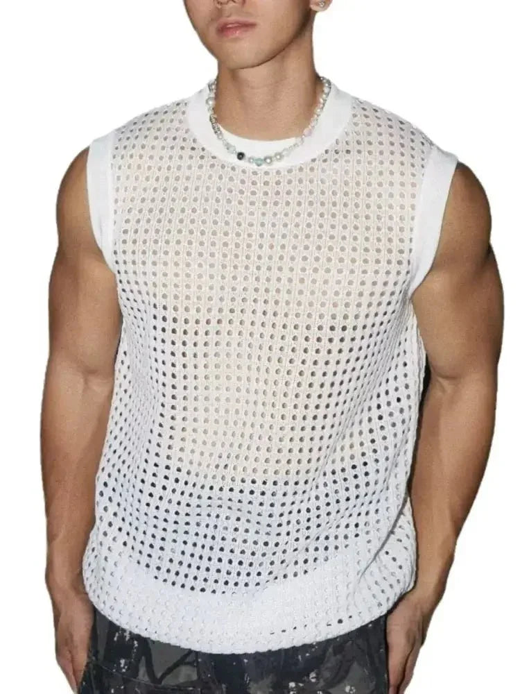 Men's Full Size Hollow Out Round Neck Tank Plus Size - Update AvenueTrendsi1004004465851251004004465851255fd65bf8c5a64e6ebc7705b556b95d3e - Max - OriginWhite