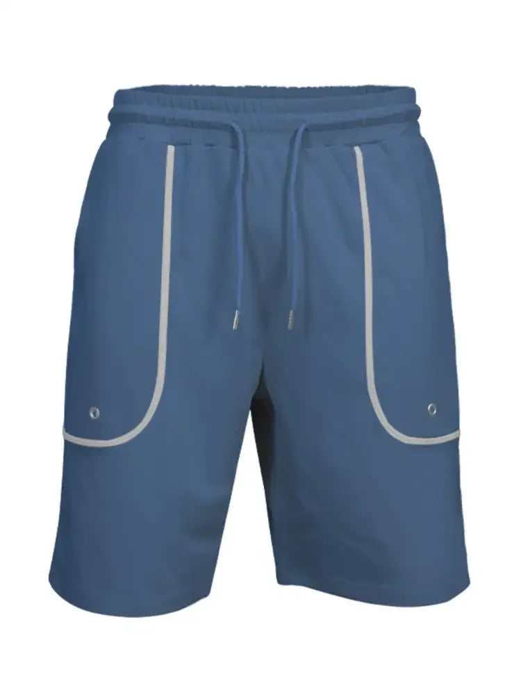 Men's Full Size Round Neck Short Sleeve T-Shirt and Shorts Set Plus Size