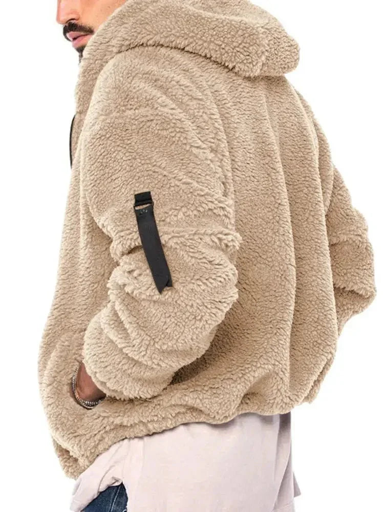 Men's Full Size Sherpa Fleece Hooded Zip - Up Jacket Plus Size - Update AvenueMen's OuterwearTrendsi100400393975011100400393975011Men's Full Size Sherpa Fleece Hooded Zip - Up Jacket Plus SizeKhaki