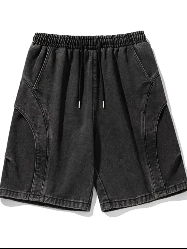 Men's Plus Size Drawstring Basic style Demin Shorts - Update AvenueTrendsi100400699889073100400699889073Men's Plus Size Drawstring Basic style Demin ShortsDark