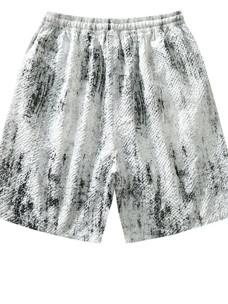 Men's Plus Size Drawstring Shorts with Pockets