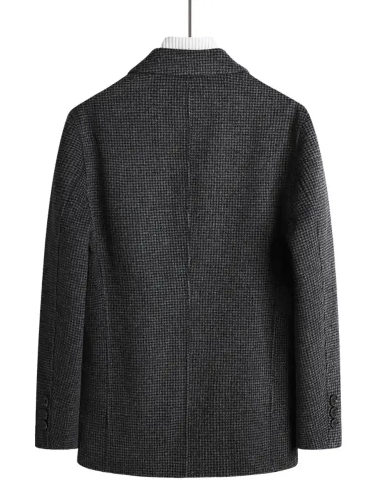 Men's Plus Size Lapel Collar Long Sleeve Blazer