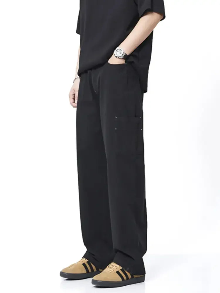 Men's Plus Size Wide Leg Pants