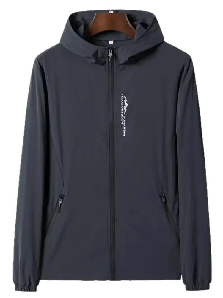 Men's Plus Size Zip Up Long Sleeve Hooded Jacket - Update AvenueMen's OuterwearTrendsi100400354687326100400354687326Men's Plus Size Zip Up Long Sleeve Hooded JacketDark Gray