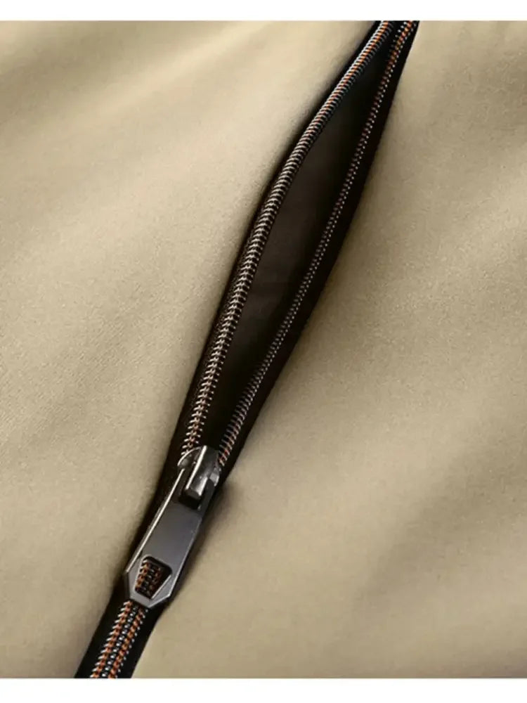 Men's Plus Size Zip Up Long Sleeve Jacket