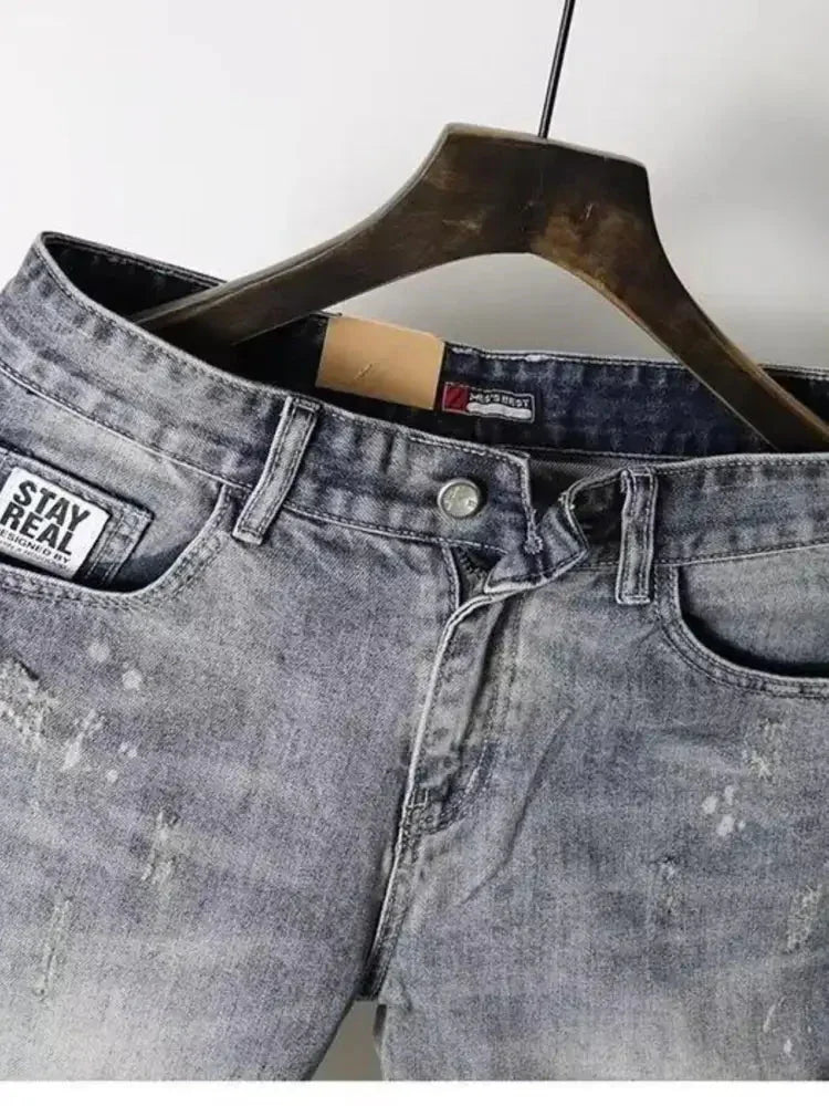 Men's Pocketed Denim Shorts - Update AvenueTrendsi100400713367057100400713367057Men's Pocketed Denim ShortsLight Gray