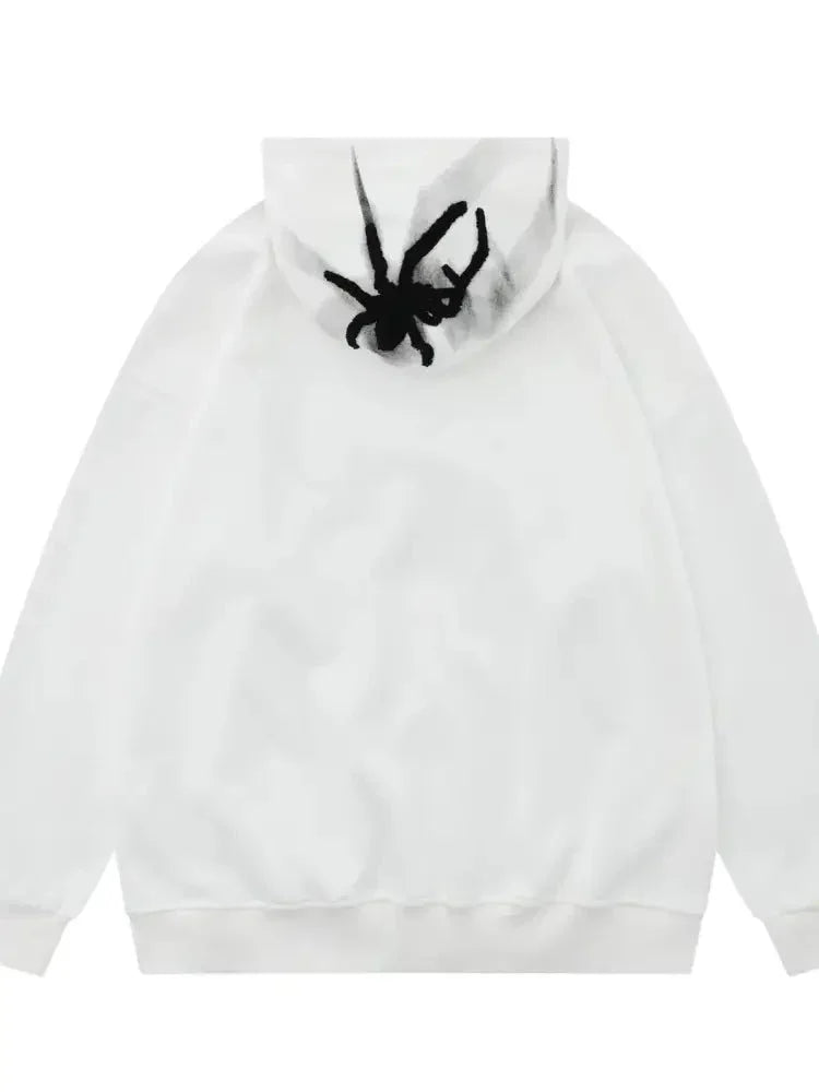 Men's Spider Graphic Oversized Hoodie with Side Button Details - Update AvenueHalloweenTrendsi100400156350338100400156350338099d25edb2944ce7942615c8b2b0ac75 - Max - OriginWhite