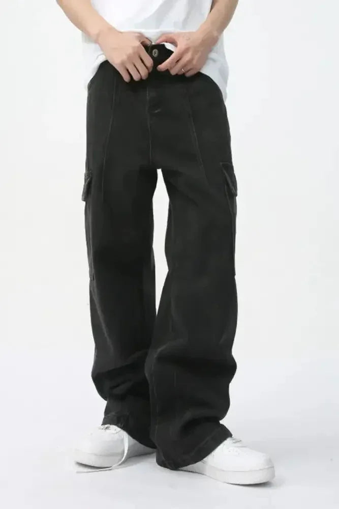 Men's Straight Cargo Jeans - Update AvenueTrendsi100400868796140100400868796140Men's Straight Cargo JeansDark