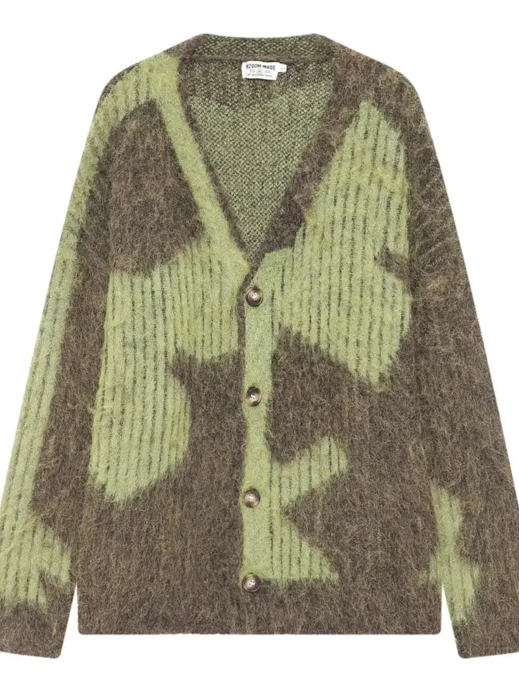 Men's V-Neck Long Sleeve Cardigan