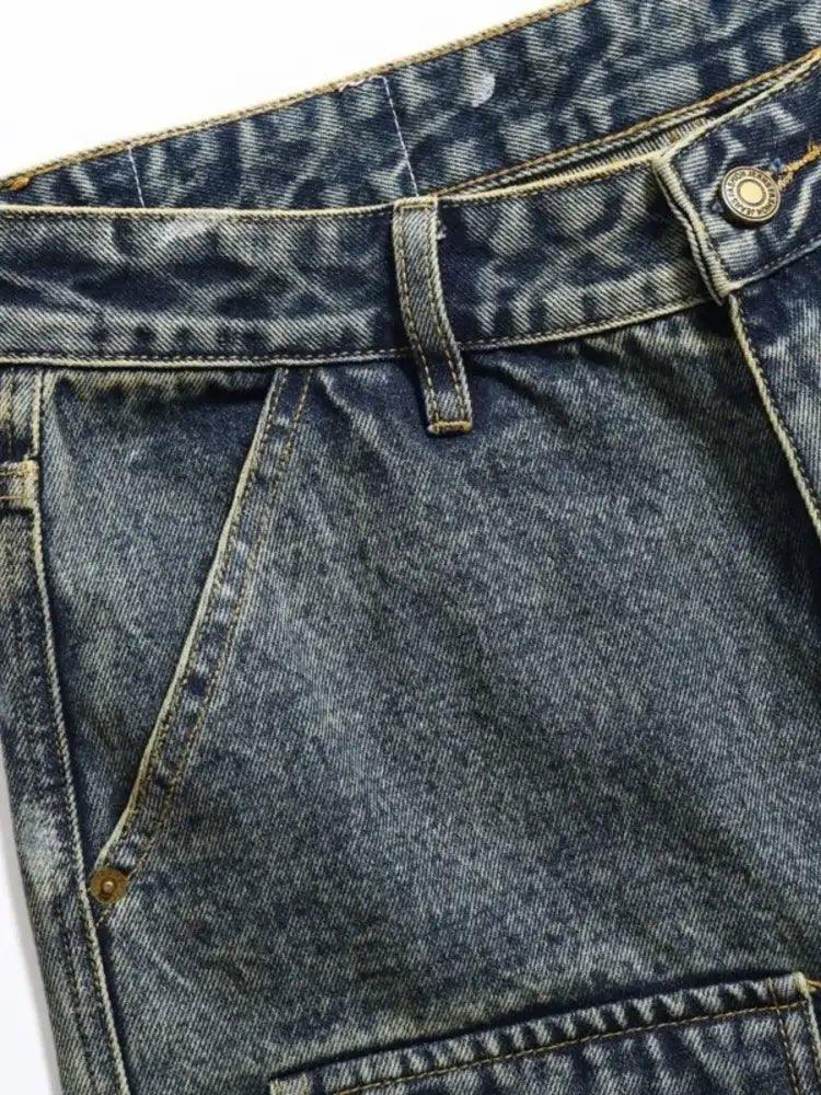 Men's Vintage Distressed Multi - Pocket Cargo Jeans - Update AvenueTrendsi100400025753429100400025753429Men's Vintage Distressed Multi - Pocket Cargo JeansVintage Blue