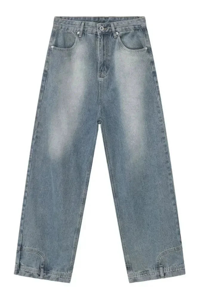 Men's Washed Loose Jeans with Pockets - Update AvenueTrendsi100400618249033100400618249033Men's Washed Loose Jeans with PocketsMedium