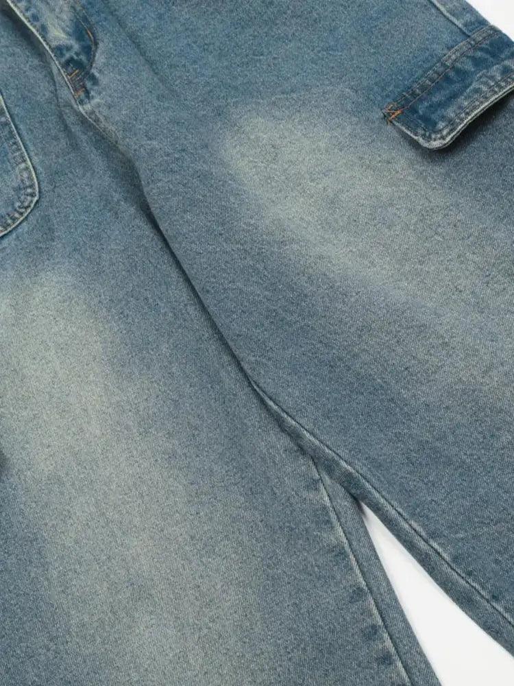 Men's Washed Multi - Pocket Cargo Jeans - Update AvenueTrendsi100400083798421100400083798421Men's Washed Multi - Pocket Cargo JeansVintage Blue