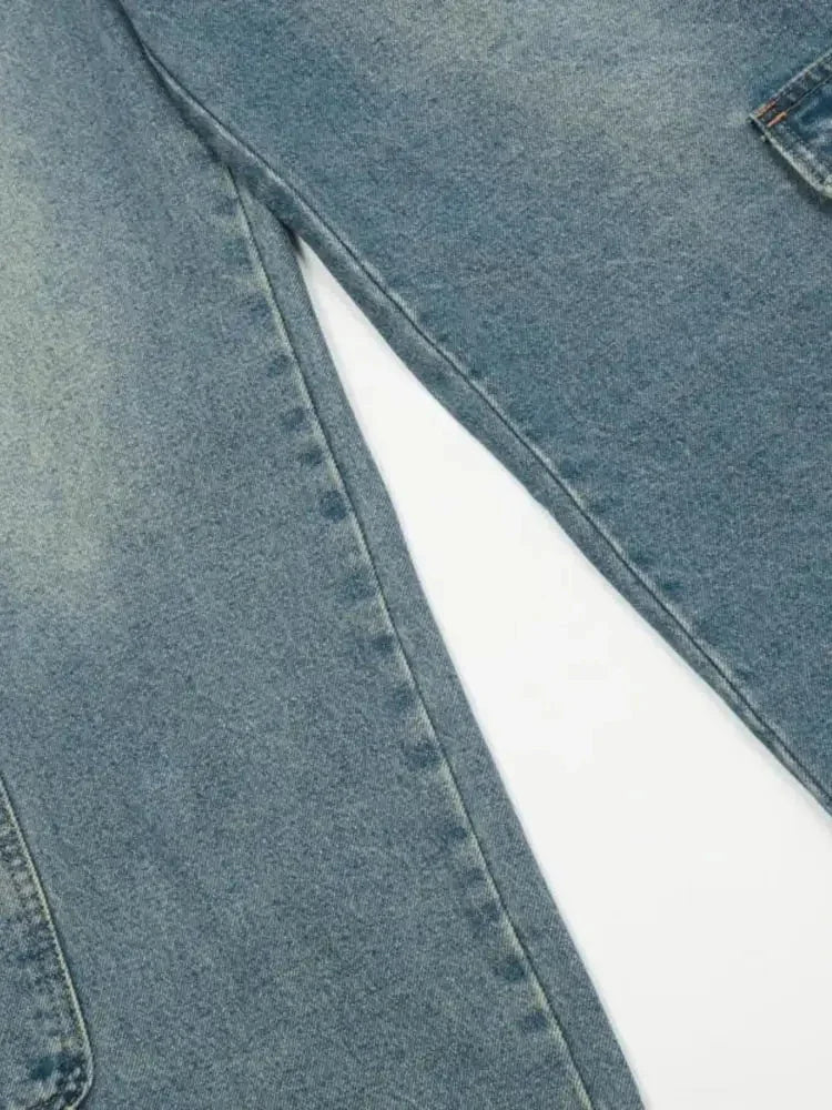 Men's Washed Multi - Pocket Cargo Jeans - Update AvenueTrendsi100400083798421100400083798421Men's Washed Multi - Pocket Cargo JeansVintage Blue