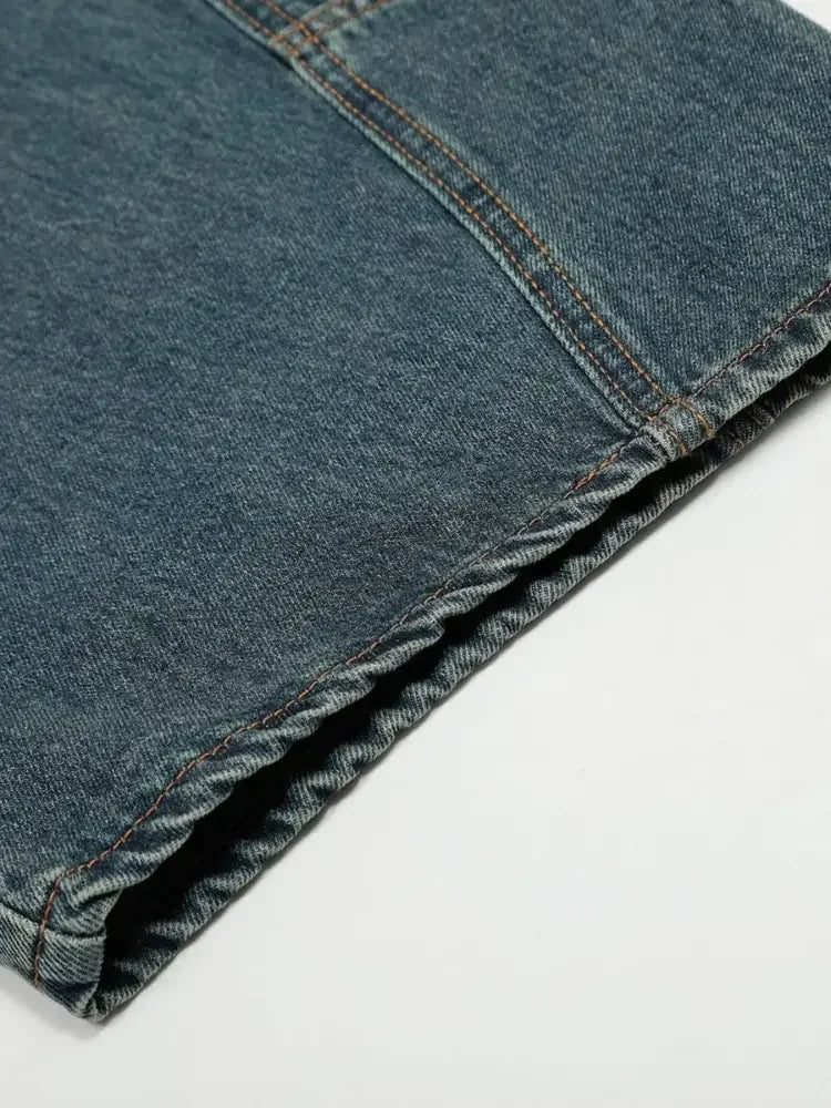 Men's Wide-Leg Baggy Denim Jeans