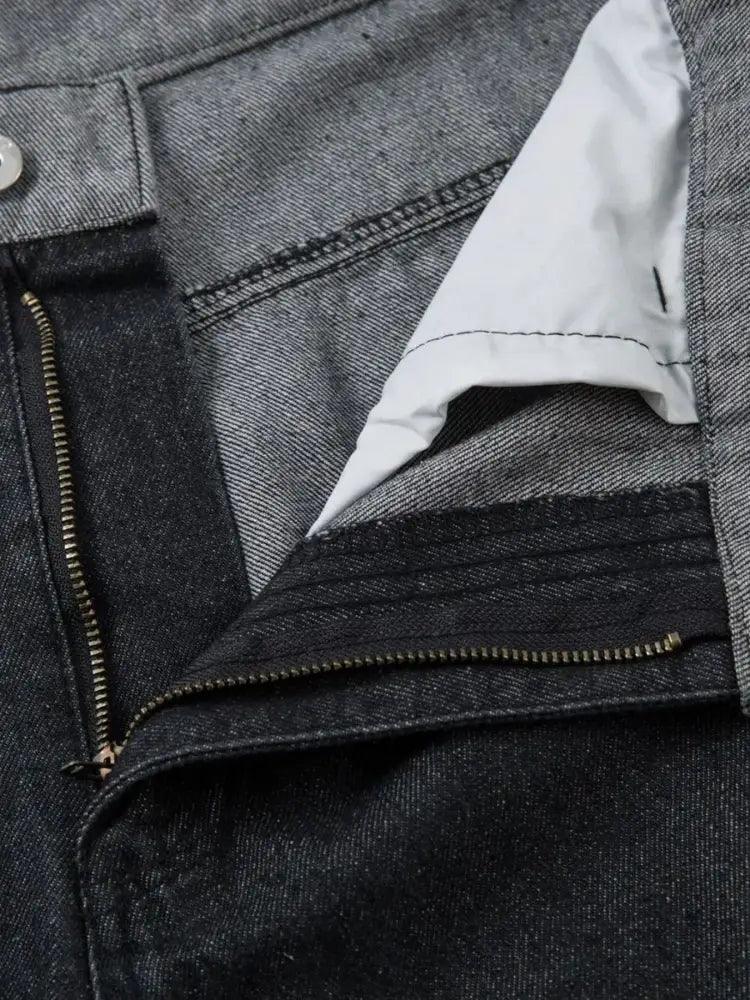 Men's Wide Leg Cargo Jeans with Contrast Panels - Update AvenueTrendsi100400787139161100400787139161Men's Wide Leg Cargo Jeans with Contrast PanelsBlack