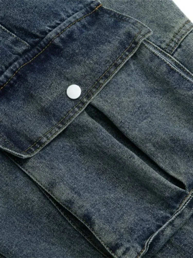 Men's Wide Leg Cargo Jeans - Update AvenueTrendsi100400516368227100400516368227Men's Wide Leg Cargo JeansDenim Blue