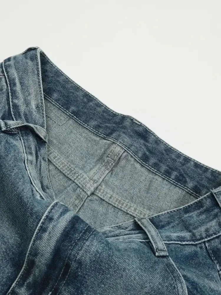 Men's Wide Leg High Waist Jeans