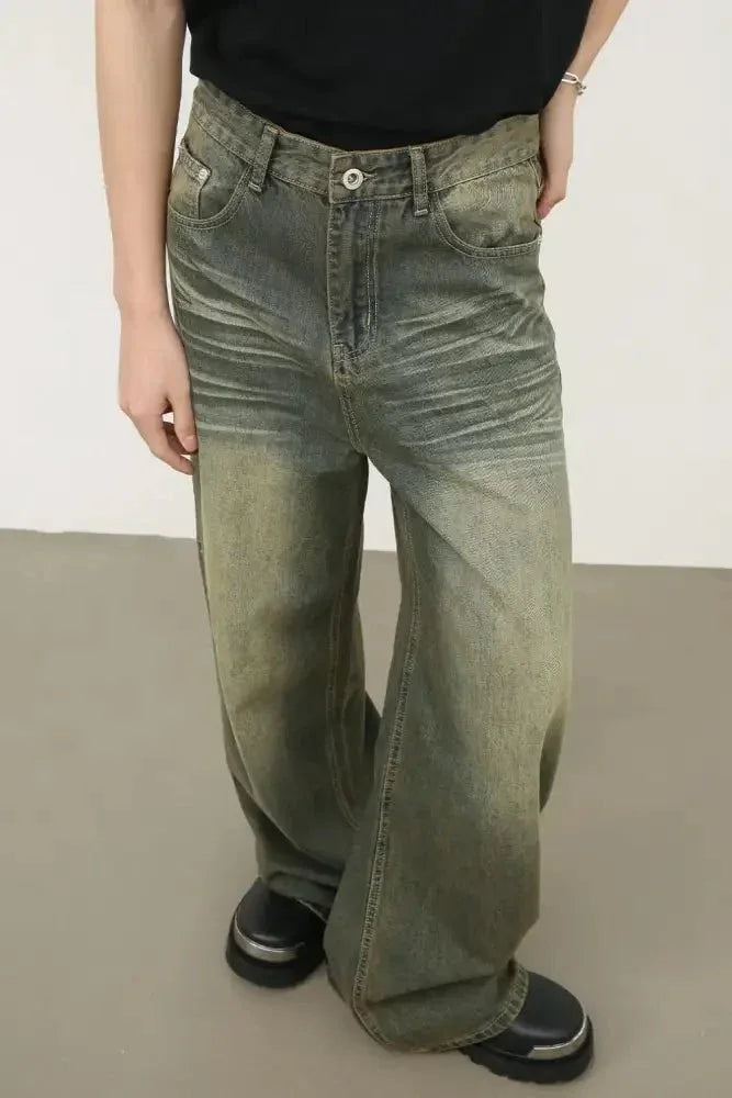 Men's Wide Leg Jeans with Pockets - Update AvenueTrendsi100400679289335100400679289335Men's Wide Leg Jeans with PocketsDark