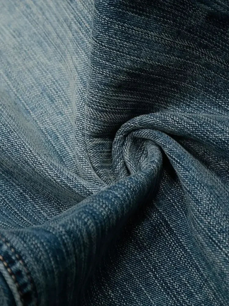 Men's Wide-Leg Vintage Wash Jeans