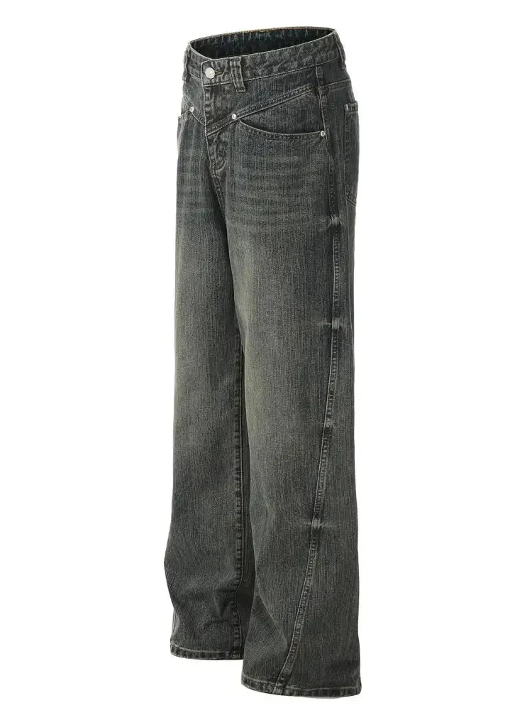 Men's Wide Leg Vintage Wash Jeans - Update AvenueTrendsi100400097686636100400097686636Men's Wide Leg Vintage Wash JeansVintage Blue