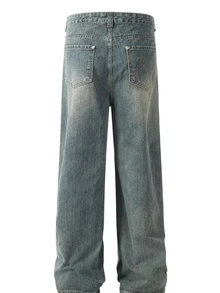 Men's Wide Leg Vintage Wash Jeans - Update AvenueTrendsi100400097689700100400097689700Men's Wide Leg Vintage Wash JeansLight Blue