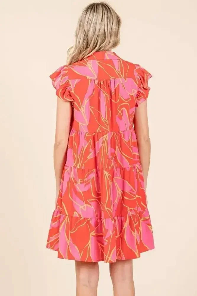 Mittoshop Leaf Print Ruffle Sleeve Tiered Mini Dress - Update AvenueVacation StyleTrendsi100100657431141100100657431141c3f379d9 - 5084 - 4e3c - 9b59 - bca68bc0b879 - MaxCoral