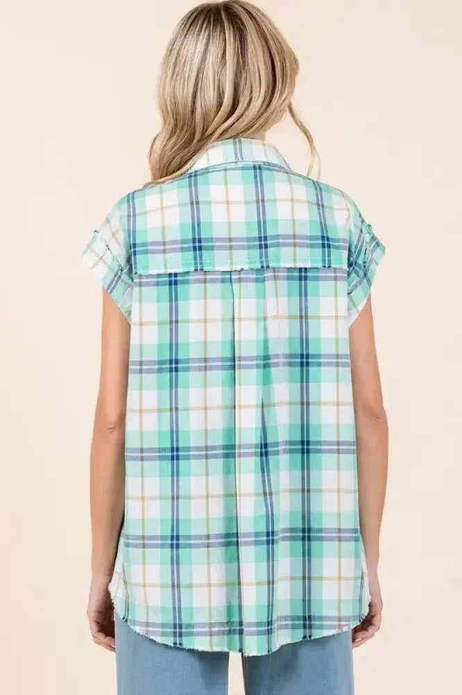 Mittoshop Mineral Wash Plaid Button Down Shirt - Update AvenueTrendsi1001005102511111001005102511116bc836cb - baac - 46c1 - 85c0 - 058c138a8016 - MaxTurquoise