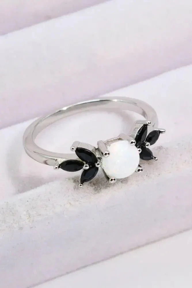 Opal and Zircon Contrast Ring - Update AvenueRingTrendsi100100738119949100100738119949Opal and Zircon Contrast RingOpal