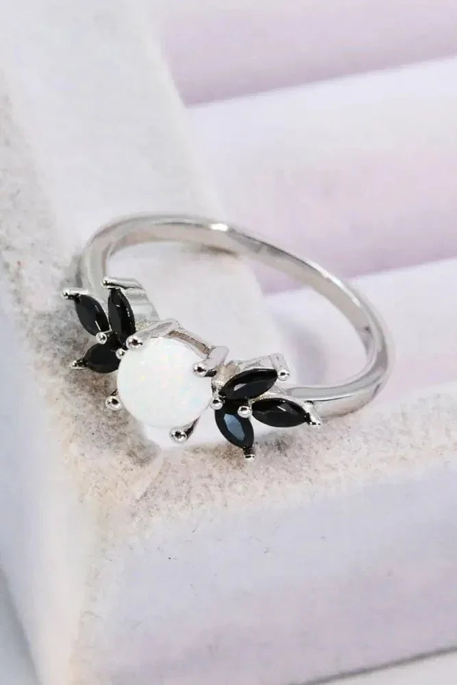 Opal and Zircon Contrast Ring - Update AvenueRingTrendsi100100738119949100100738119949Opal and Zircon Contrast RingOpal