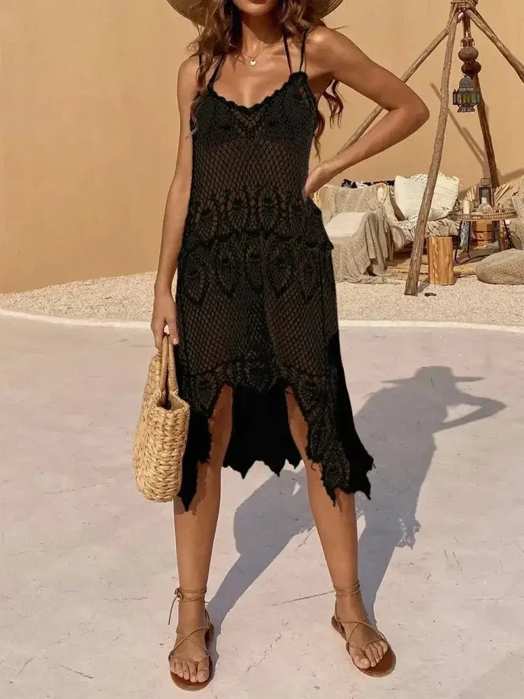 Openwork Scoop Neck Spaghetti Strap Cover - Up Dress - Update AvenueBoho VibesTrendsi1001004691603091001004691603099fcd58d0 - c4a5 - 4f74 - 9f1c - 56c38950c9dc - MaxBlack