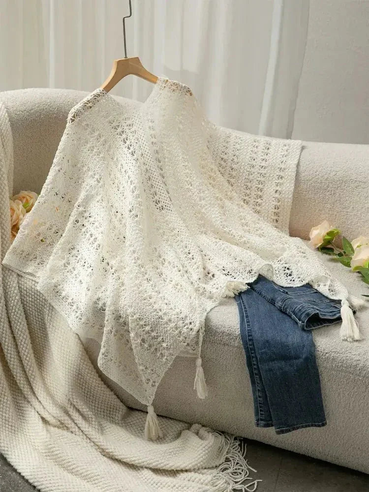Openwork Tassel Open Front Knit Cover Up - Update AvenueBoho VibesTrendsi10010043930210910010043930210906ed762c - 880e - 4670 - b07d - ea076dc46ce5 - Max - OriginCream
