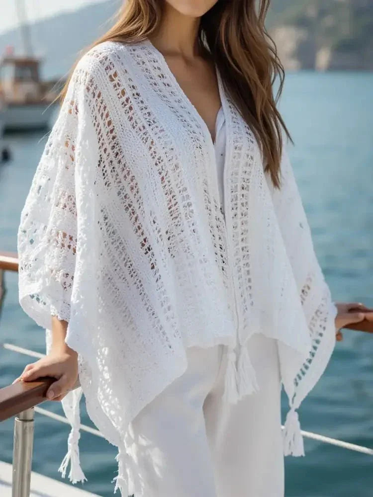 Openwork Tassel Open Front Knit Cover Up - Update AvenueBoho VibesTrendsi100100439308311100100439308311e19d66cd - b3f9 - 4318 - 9bb3 - dbe47d13cfa4 - Max - OriginWhite